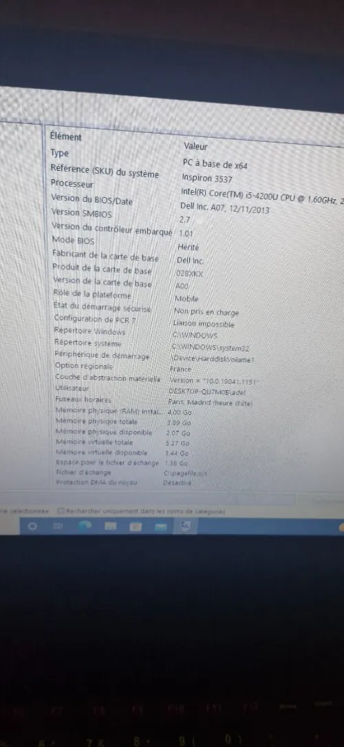 Ordinateur portable Dell Core i5 Bon état  Prix intéressant