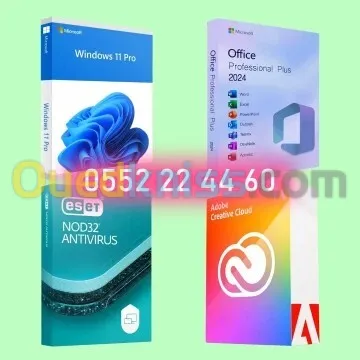 Windows 10/11 - Microsoft OFFICE 2021/2024 - ADOBE CREATIVE CLOUD - ANTIVIRUS ESET - KASPERSKY 