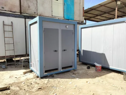 Cabine préfabriqués wc 2x1.5 2 sièges