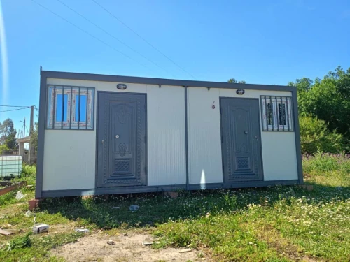 Chalet préfabriqué 3/6 avec barreaudage