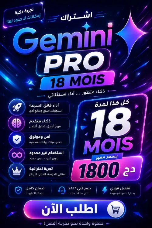 Gemini pro 18 mois - avec garenti
