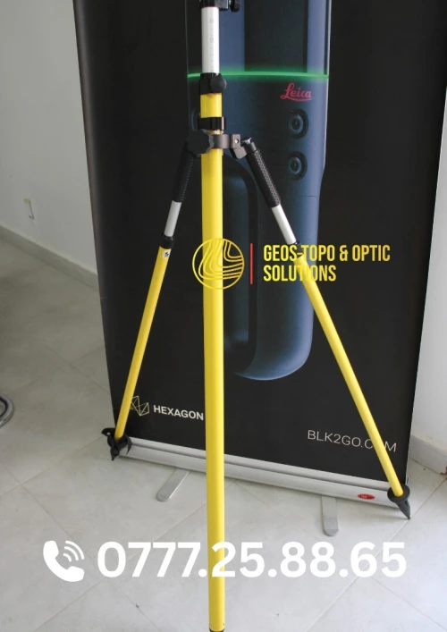 Canne et prisme Topcon accessoires topo (bipode optionnel)