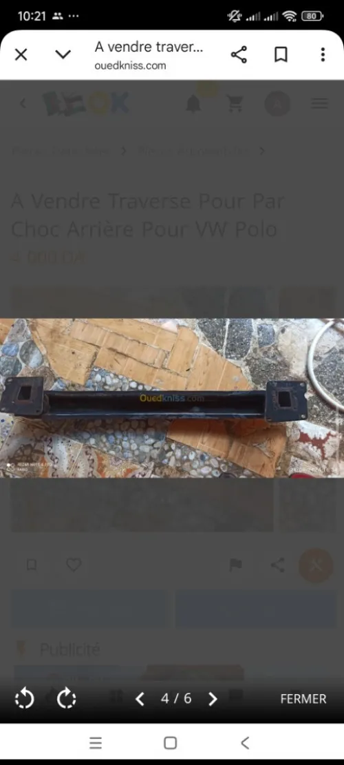 Traverse pour voiture VW polo