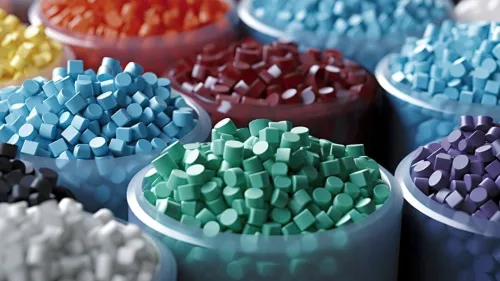 Matière plastique recyclé PP et PEHD ,  et colorant plastique masterbatch