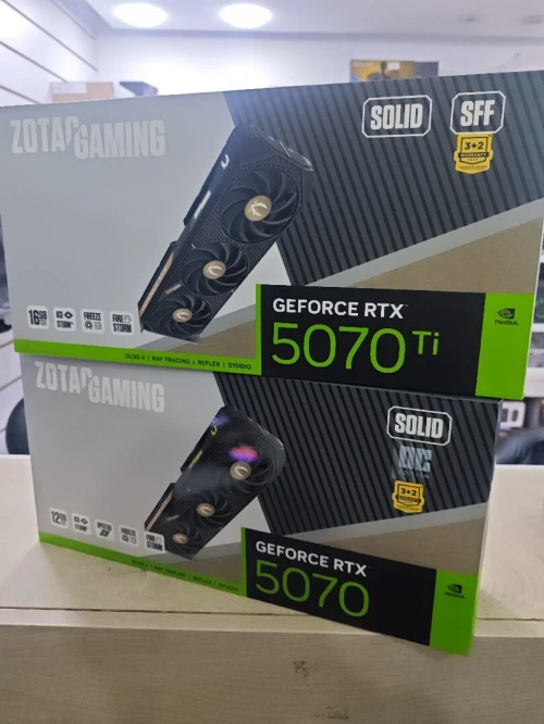 RTX 5070 12GB OC ZOTAC 3FAN / RTX 5070TI 16GB ZOTAC 3FAN