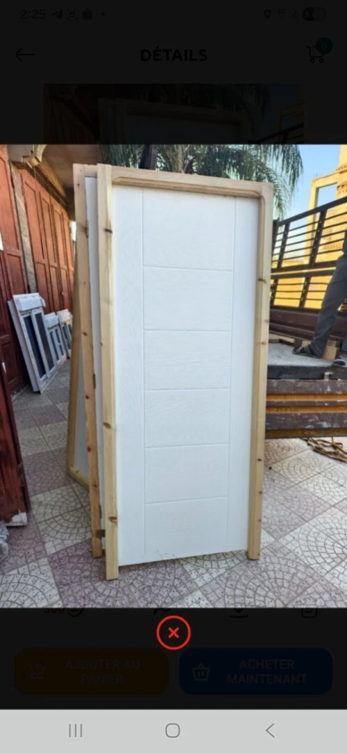 Porte De Chambre Hdf Modèle Mouja Avec Cadre 7