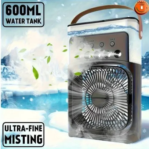 Mini Climatiseur Portable USB 600ML avec Brumisateur LED