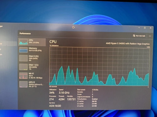PC Gamer Ryzen 5 3400G GTX 1660