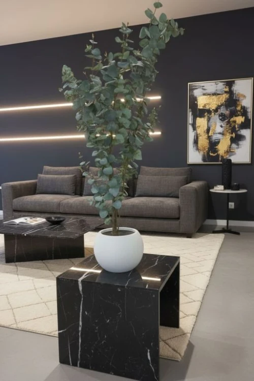 Pot moderne en résine, idéal jardin, terrasse et intérieur