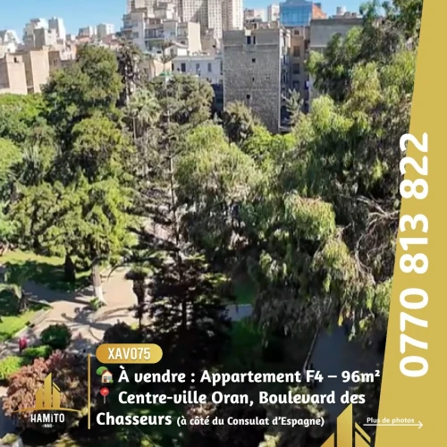 Vente Appartement F4 Oran Oran
