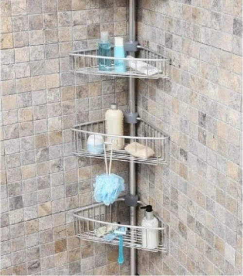PALOMA Étagère dangle, 3 niveaux, tube télescopique  R029315