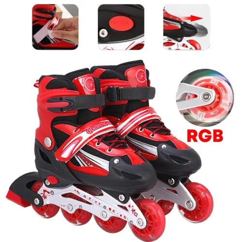 les rouleurs Alignées Confortables pour Enfants avec des roues RGB  pointure de 35-38  38-42 / 30-32
