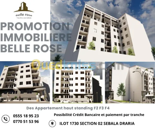 Vente Appartement F2 F3 F4 Alger Draria