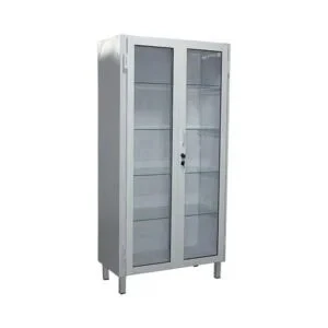 ARMOIRE À PHARMACIE EN ACIER / CADRE DES PORTES EN ALUMINUM