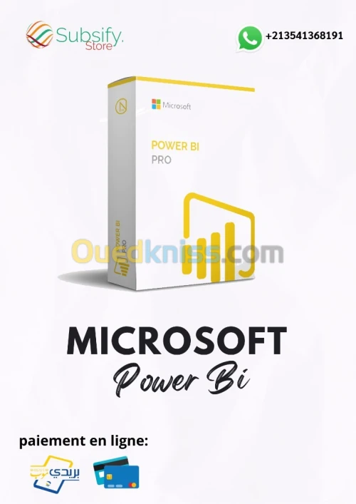 Microsoft PowerBi Abonnement + fonctionnalité avancé MS Fabric