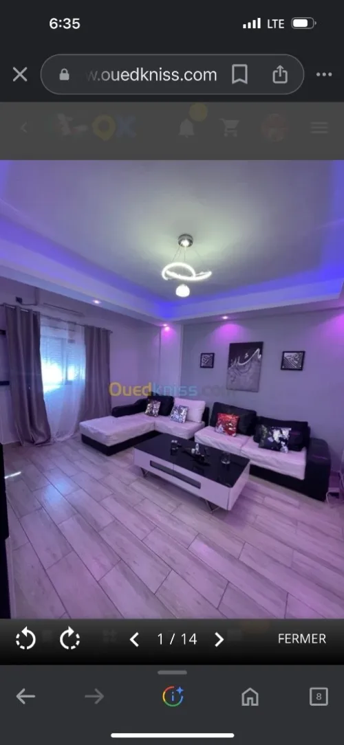 Location vacances Appartement F2 Oran Bir el djir