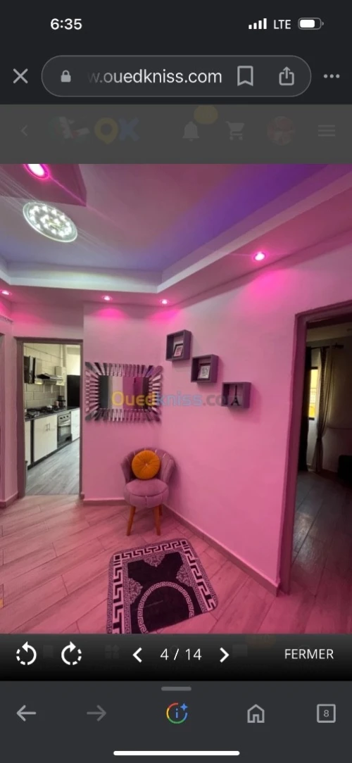 Location vacances Appartement F2 Oran Bir el djir