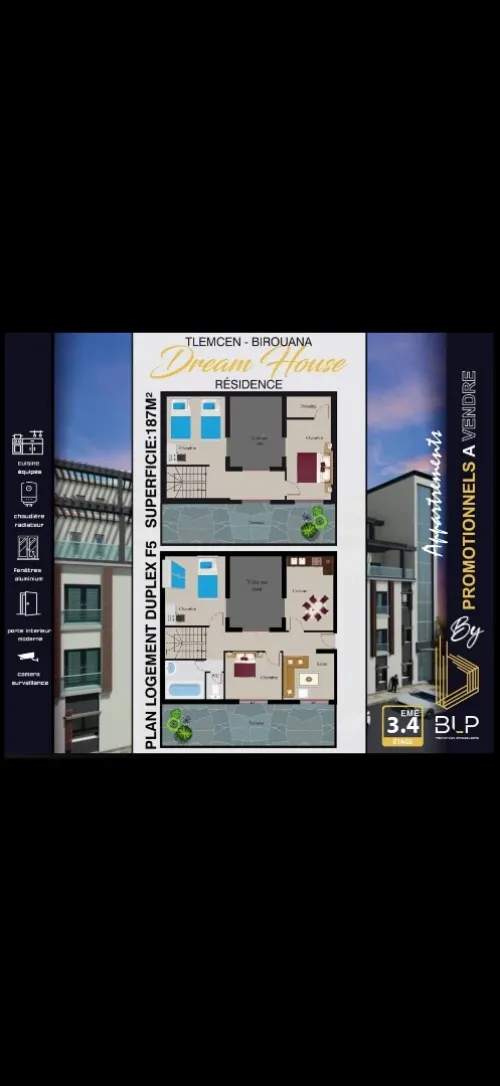 Vente Appartement F2 F3 F4 Tlemcen Tlemcen