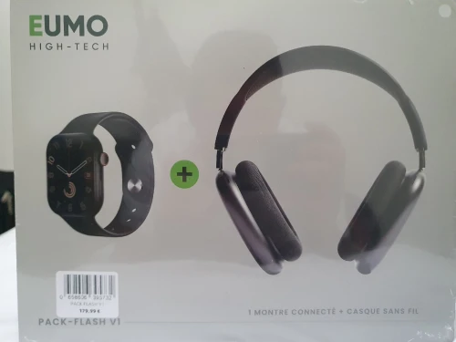 Coffret montre connecté + casque 
