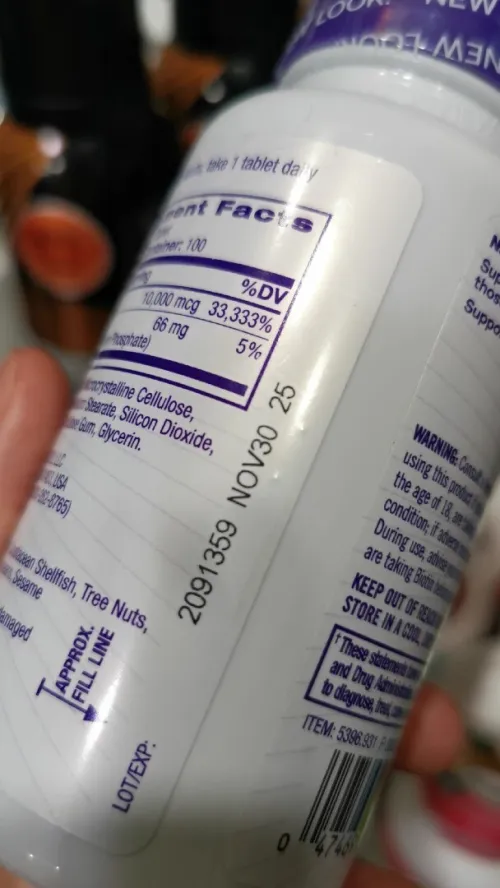 Biotin 10000 ug Natrol 100 capsules 