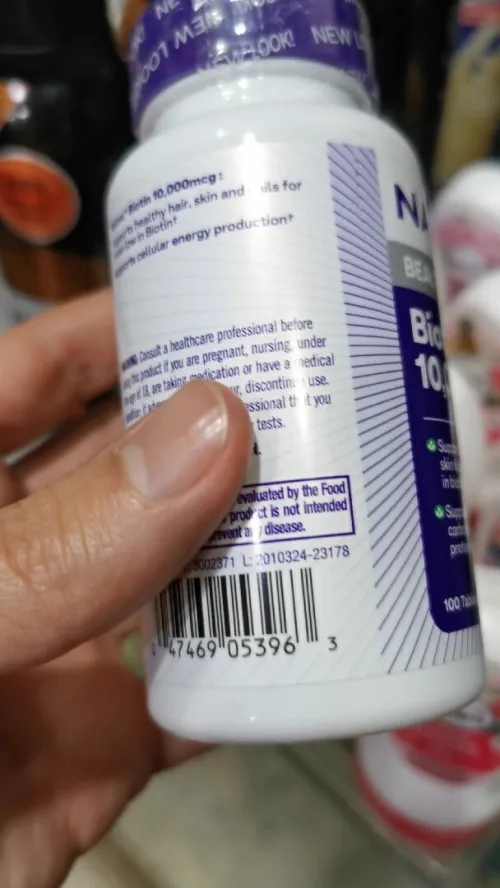Biotin 10000 ug Natrol 100 capsules 
