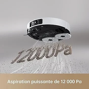 DREAME X40 Ultra Complete Robot Aspirateur avec Serpillière amovible et relevable