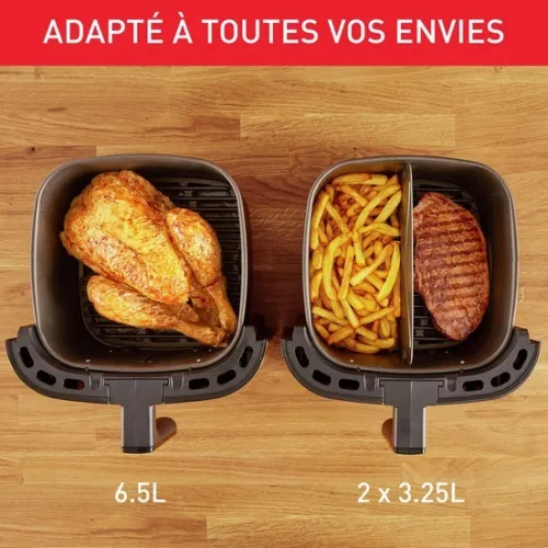 MOULINEX FRITEUSE A AIR CHAUD ET GRILL EASY FRY & GRILL DIGITAL 2-EN-1 XXL INOX EZ801D10