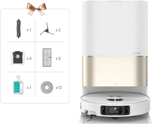 DREAME X40 Ultra Complete Robot Aspirateur avec Serpillière amovible et relevable