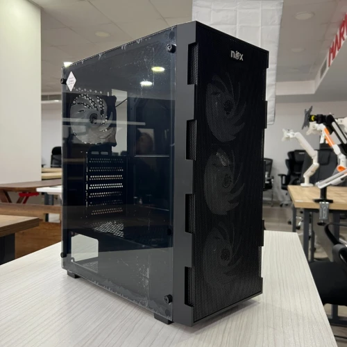 Boitier Gamer NOX QUANTUM full Black plus 4Pcs Fans RGB