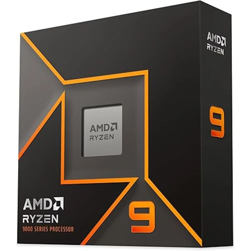 AMD RYZEN 9 9900X (Zen 5, AM5)  12 cœurs / 24 threads, support DDR5 et PCIe 5.0, cache L3 élevé, TDP ~120W, performances haut de gamme.