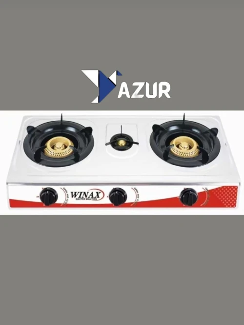 RECHAUD 3 FEUX INOX BRIQUETTE INTEGRE