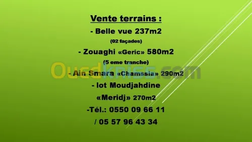 Vente Terrain Constantine Constantine