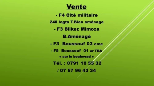 Vente Appartement F4 Constantine Constantine