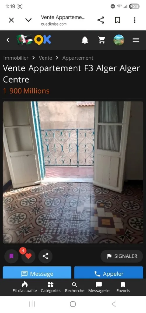 Location Appartement F2 Alger Alger centre