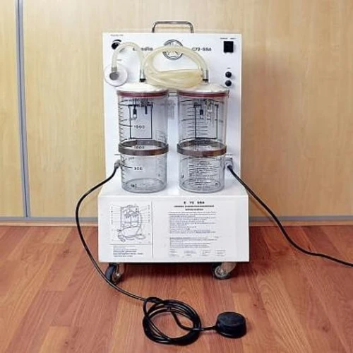 Aspirateur chirurgical de bloc opératoire CURADIA 2bocaux pédale