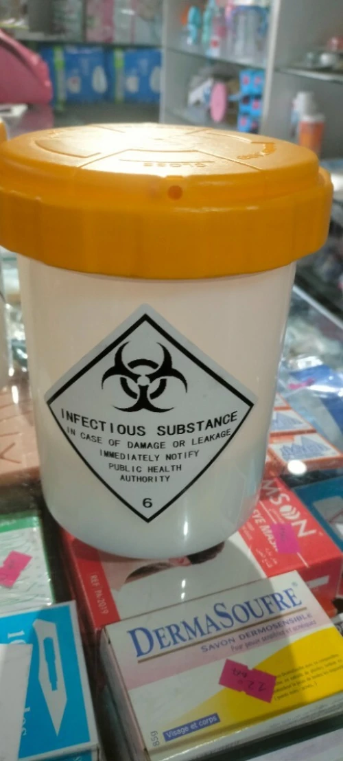 Bouteille étanche 95kpa substances infectieuse UN2814