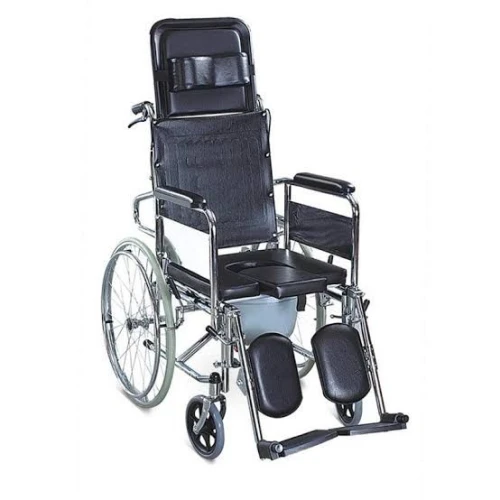 fauteuil roulant avec toilette et chaise toilette