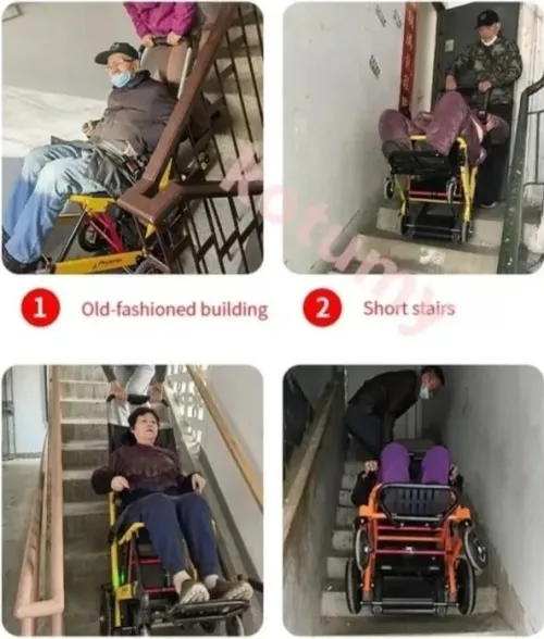 Fauteuil roulant électrique lit avec télécommande