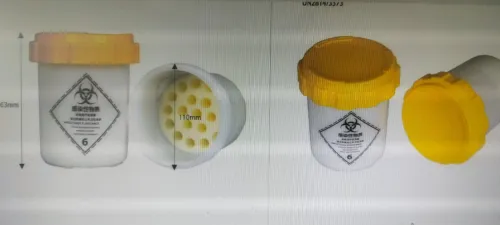 Bouteille étanche 95kpa substances infectieuse UN2814