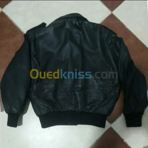 Blouson cuir noir enfant 10 ans