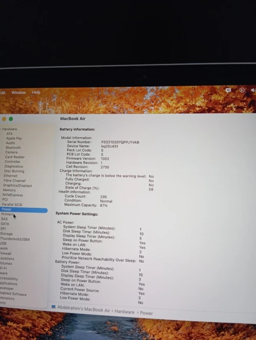 MacBook air m1 libiri officiel 8gb ram 256gb SSD très bon état