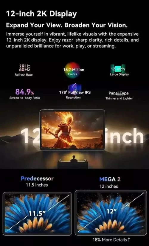 BLACKVIEW MEGA 2+ACCESOIRES 12GB/256GB 9000mAh