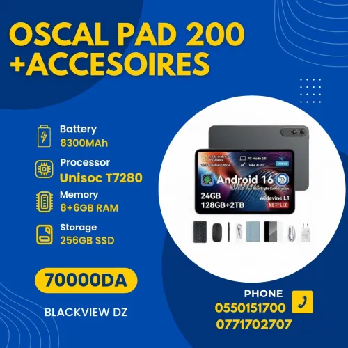 BLACKVIEW OSCAL PAD 200 6GB/256GB  8900mAh+ ACCESOIRES