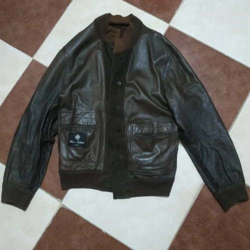 Veste homme en cuir véritable