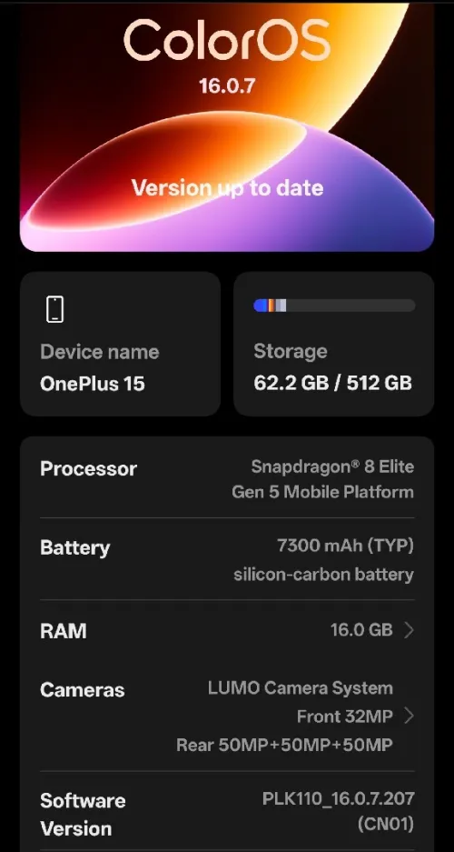 OnePlus OnePlus 15