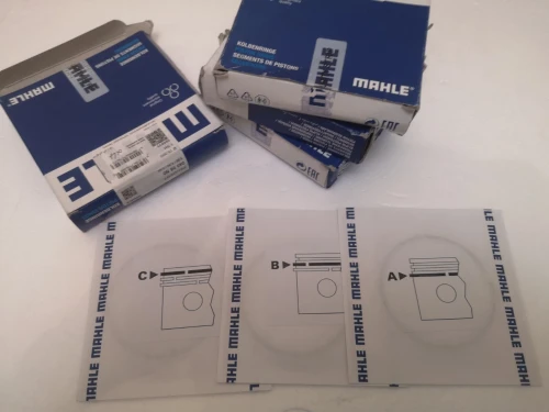 Segments de piston STD MAHLE Référence 04006N0 Pour moteurs 1.6 HDi  TDCi