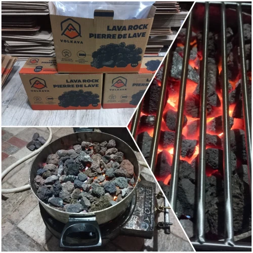 Pierre Volcanique pour BBQ  الحجر البركاني للشواء