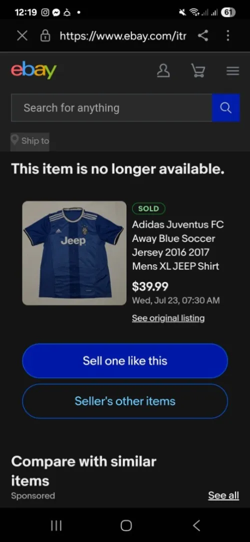 Adidas Juventus FC Away Blue Soccer Jersey 2016 2017