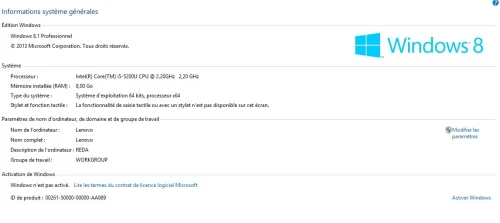 Lenovo i5 5eme