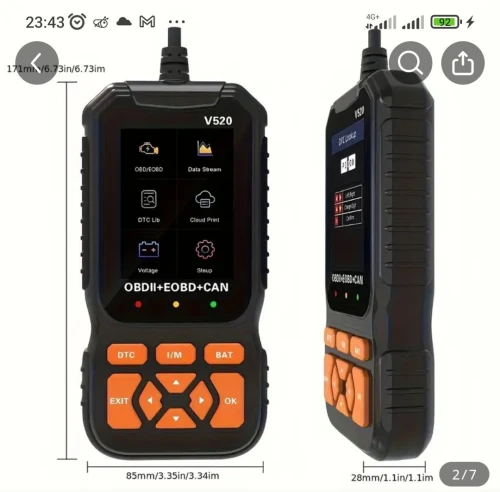 Scanner OBD2 V 520